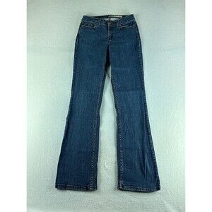 DKNY Womens Jeans Blue Tag Size 4 (28x31) Mid Rise Bootcut Stretch Denim